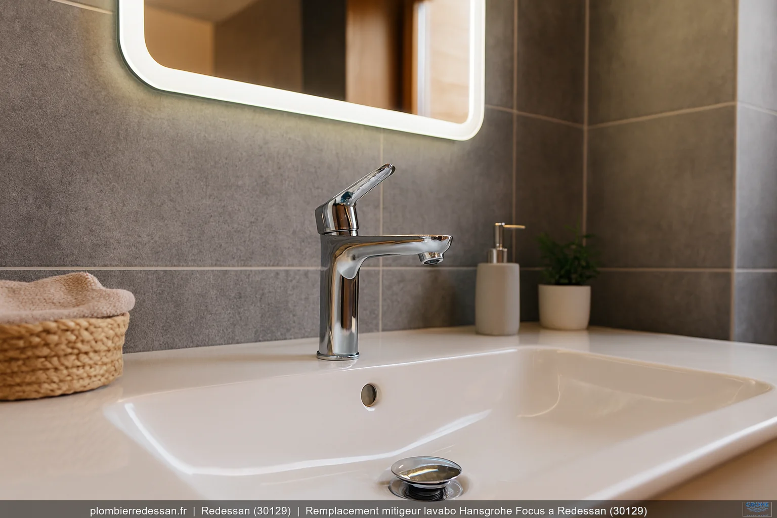 Remplacement mitigeur lavabo Hansgrohe Focus a Redessan (30129)