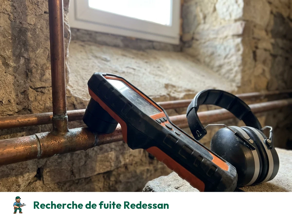 Recherche de fuite à Redessan