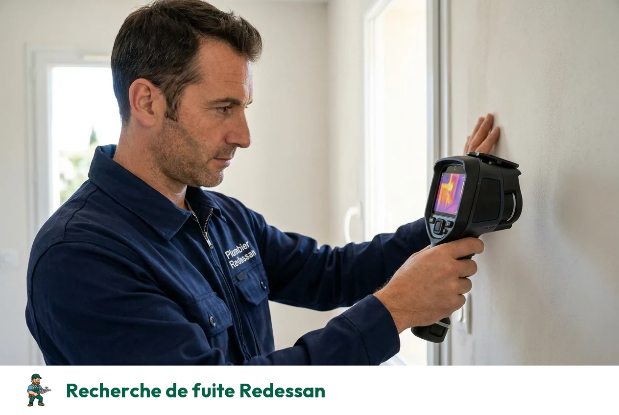 Recherche de fuite à Redessan