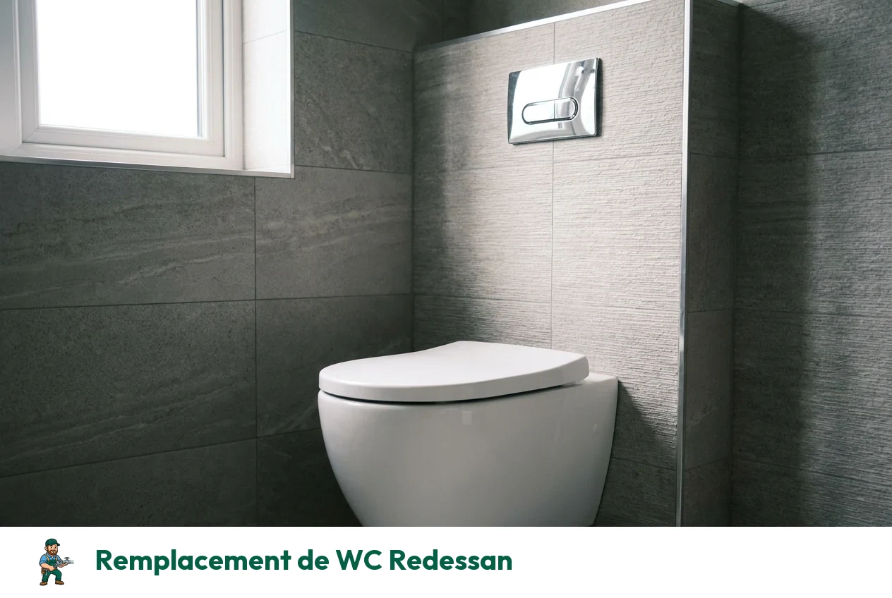 Remplacement de WC à Redessan