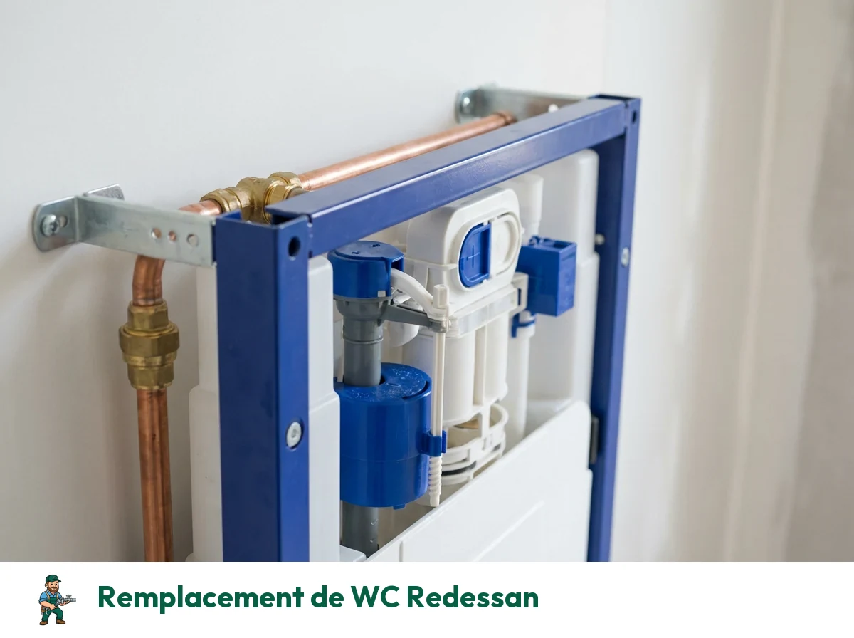 Remplacement de WC à Redessan